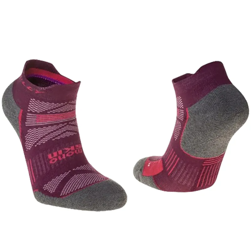 Hilly Women's Supreme Socklet Med Elderberry/Grey Marl-2